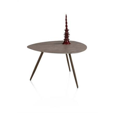 XOOON 68 x 68 cm - 3 pootjes - steelbrown