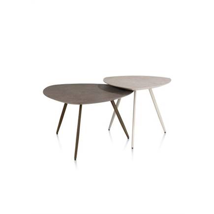 XOOON 68 x 68 cm - 3 pootjes - steelbrown