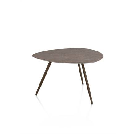 XOOON 68 x 68 cm - 3 pootjes - steelbrown