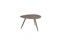 XOOON 68 x 68 cm - 3 pootjes - steelbrown salontafel
