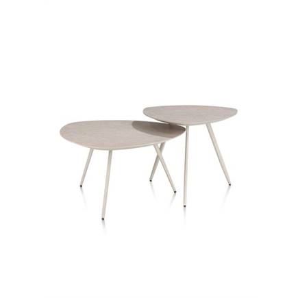 XOOON 53 x 53 cm - 3 pootjes - crème