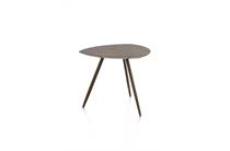 XOOON 53 x 53 cm - 3 pootjes - steelbrown salontafel