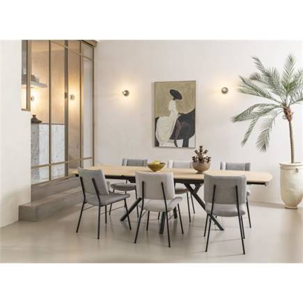 XOOON zwarte poten - stof ponti Creme