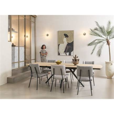 XOOON zwarte poten - stof ponti Creme