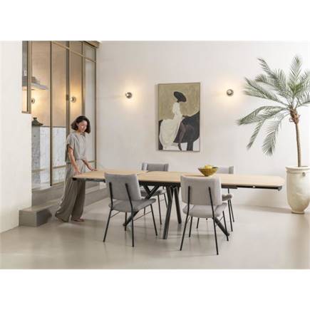 XOOON zwarte poten - stof ponti Creme