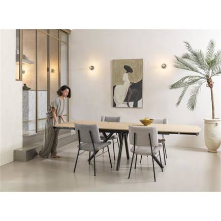 XOOON zwarte poten - stof ponti Creme