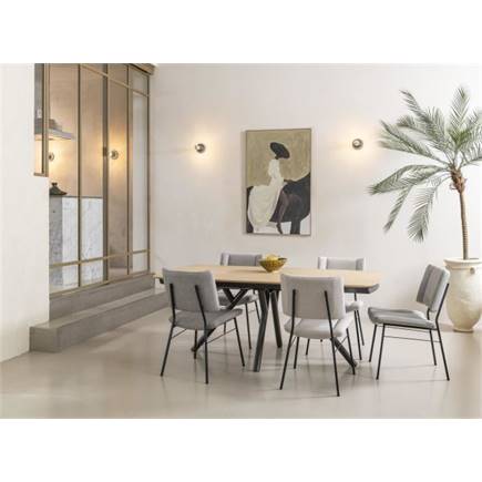 XOOON zwarte poten - stof ponti Creme