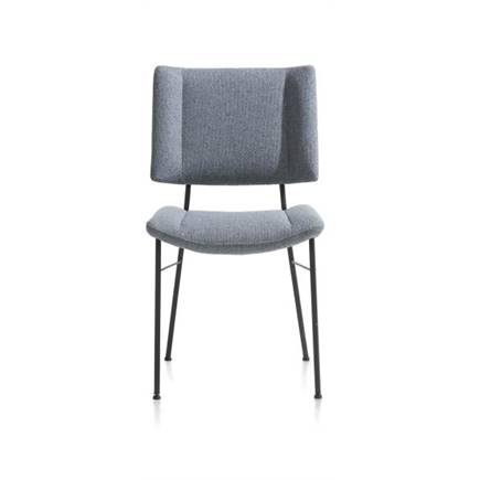 XOOON zwarte poten - stof ponti Skyblue