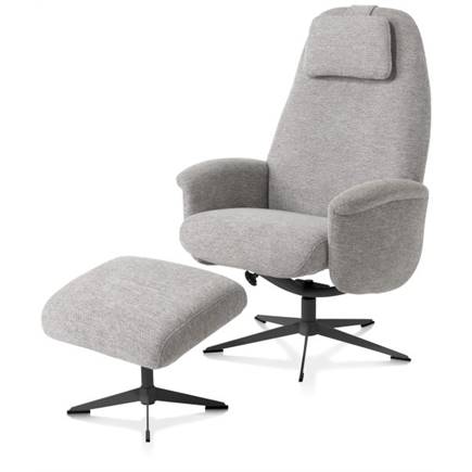 XOOON relax- incl. poef - graphiet frame