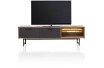 XOOON lowboard 170 cm - 2-deuren + 2-niches (+ LED) tv meubel