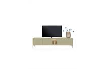 XOOON TRENTINO tv meubel Lowboard 240 cm. - 2-deuren + 2-laden + 1-niche - mdf gelakt Olijf