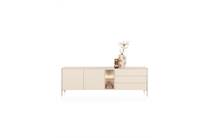 XOOON TRENTINO dressoir 240 cm. - 2-deuren + 3-laden + 2-niches Creme