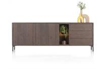 XOOON TRENTON dressoir 210 cm - 2-deuren + 3-laden + 2-niches Clay