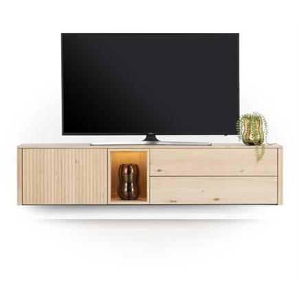 XOOON lowboard 180 cm - 1-deur + 2-laden + 1-niche Natural