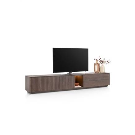 XOOON Lowboard 270 cm. - 2-deuren + 2-laden + 1-niche Clay