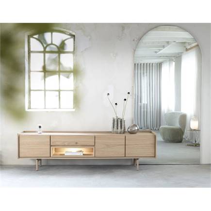 XOOON 120 cm - 2-deuren + 2-laden + 2-niches (+ LED)