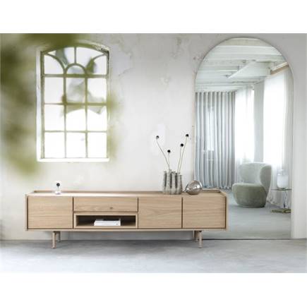 XOOON 120 cm - 2-deuren + 2-laden + 2-niches (+ LED)
