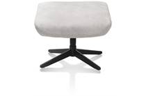 XOOON VERNON fauteuil poef / hocker Combibekleding - Calabria Met Vito - Kleur Kiezel