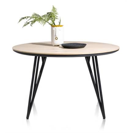 XOOON eetkamertafel rond 130 cm Natural