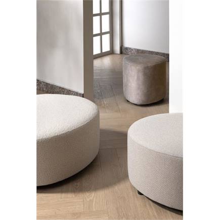 XOOON poef driehoek 50 cm - H50cm Stof Karese Crème