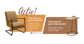 Ontvang een fauteuil of laptoptafel cadeau!
