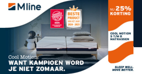 Nu 25% korting op de Cool Motion 5 t/m 8 matrassen!