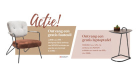 Ontvang een fauteuil of laptoptafel cadeau!