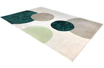 Coco Maison vloerkleed Carpet cirkels groen *SHOWMODEL*